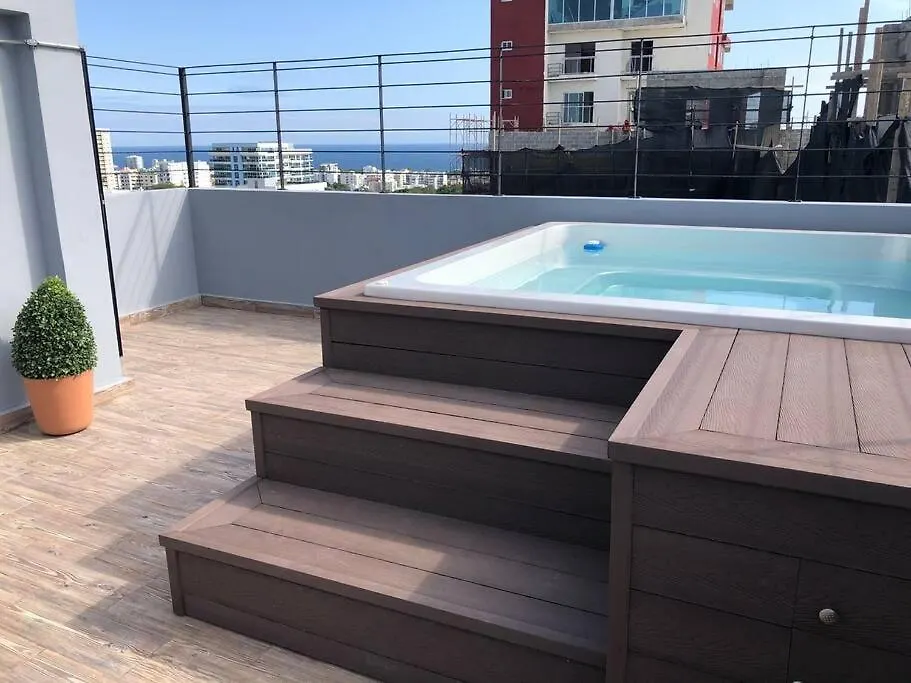 산토도밍고 Ph Loft, 3Floors,Private Jacuzzi N Terrace,Kingbed 아파트
