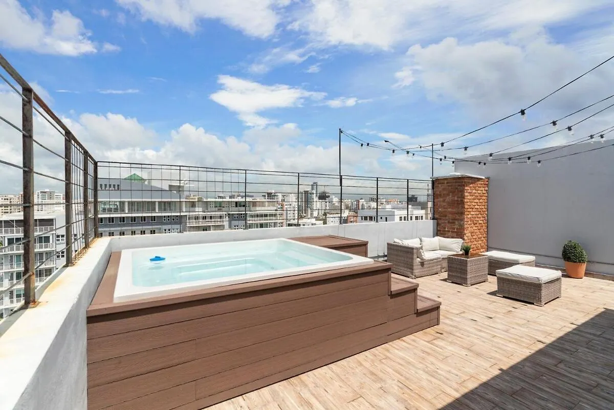 산토도밍고 Ph Loft, 3Floors,Private Jacuzzi N Terrace,Kingbed 아파트